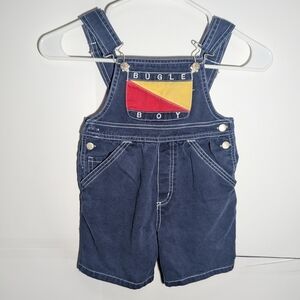 Vintage Bugle Boy Kids Blue Overalls Size 4